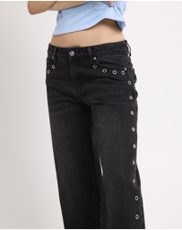 Insight - Razor Eyelet Straight Denim Jeans
