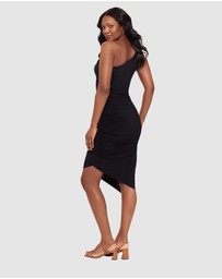 Miraclesuit Shapewear - Jeni Midi One Shoulder Asymmetric Shaping Dress