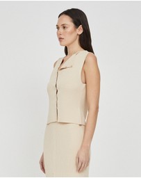 FRIEND of AUDREY - Mila Asymmetric Rib Top
