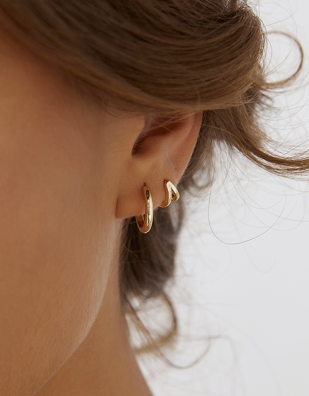 Arms Of Eve - Jett Gold Earrings