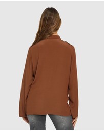 Belle & Bloom - Eclipse Rolled Sleeve Blouse