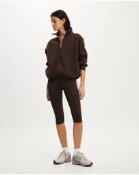 Cotton On Body Active - Plush Half Zip Sweatshirt