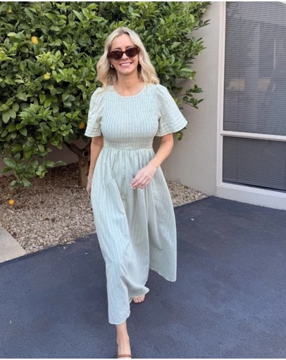 Esther & Co - Iolana Dress - Soft Khaki