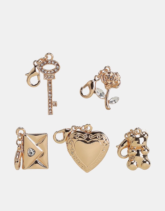 ALDO - Be My Valentine Charm Bracelet And Necklace Set