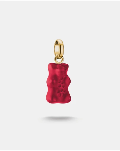 THOMAS SABO - THOMAS SABO Connect Charm Goldbear in red