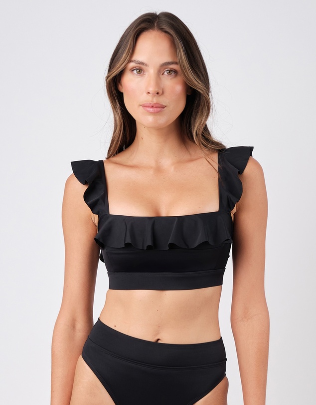 UNE PIECE - Frill Classic Square Neck Bralette Bikini Top