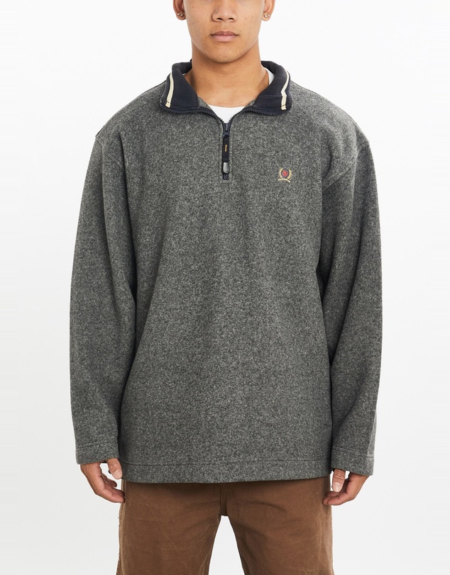 Vintage by The Real Deal - Pre Loved - Vintage 90s Tommy Hilfiger Quarter Zip Fleece Sweatshirt