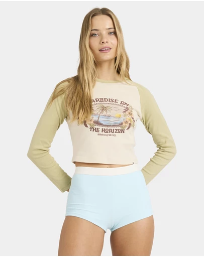 Billabong - Womens Horizon Raglan Long Sleeve T-Shirt
