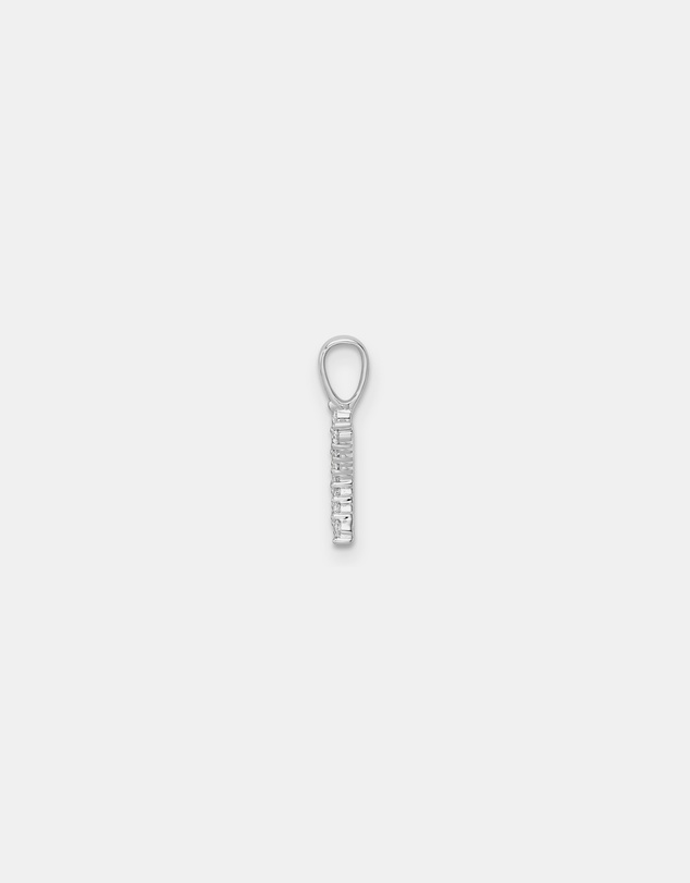Zoe Olivia - 9K White Gold Lab Grown Diamond Initial K Pendant