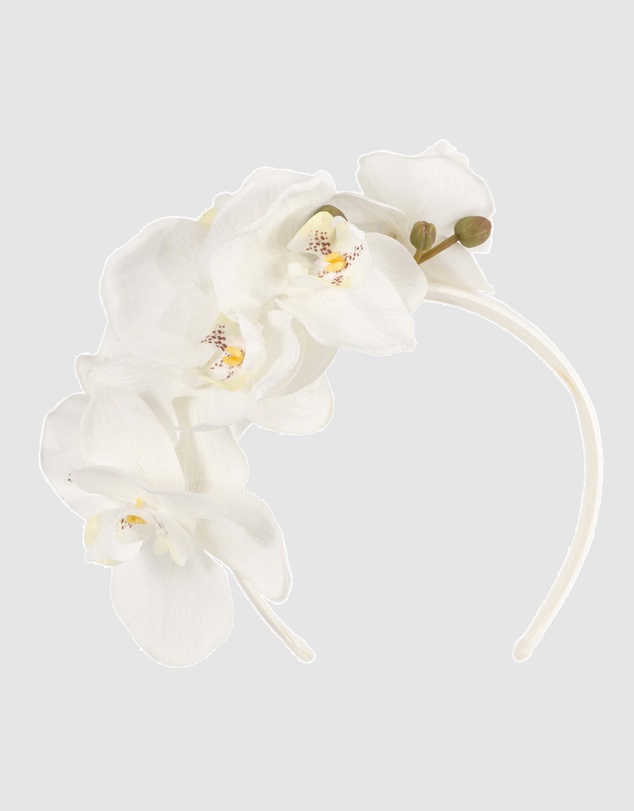 Max Alexander - White Orchid Racing Fascinator