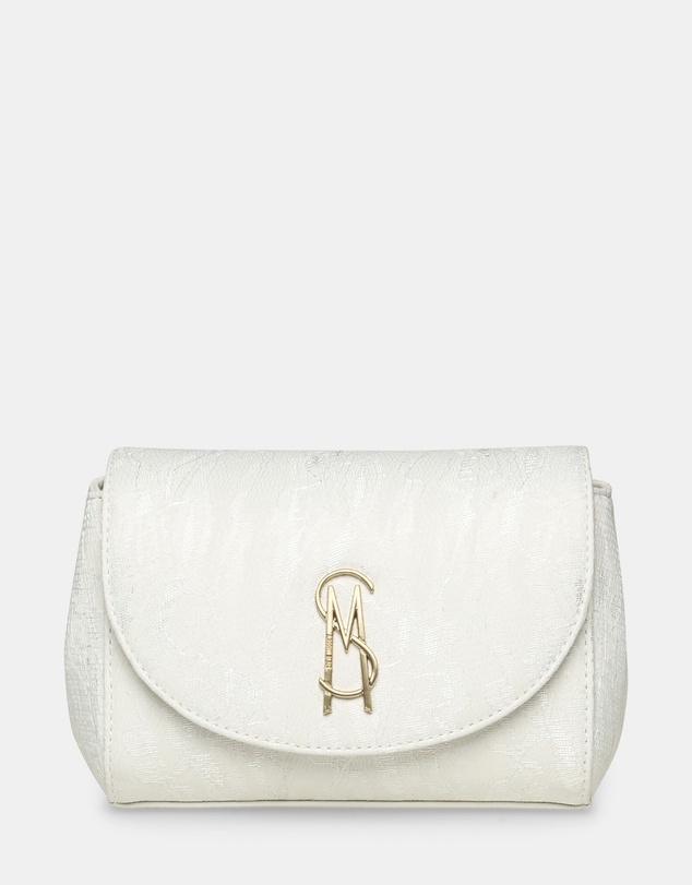 Steve Madden - BNylah White/Gold Crossbody Bag