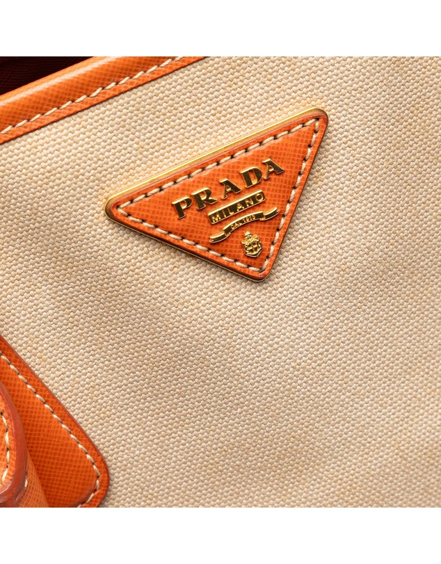 Pre-Loved by Azura Reborn - Pre-Loved Saffiano Trimmed Canvas Canapa Satchel