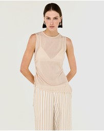 Staple the Label - Alix Drawstring Knit Top