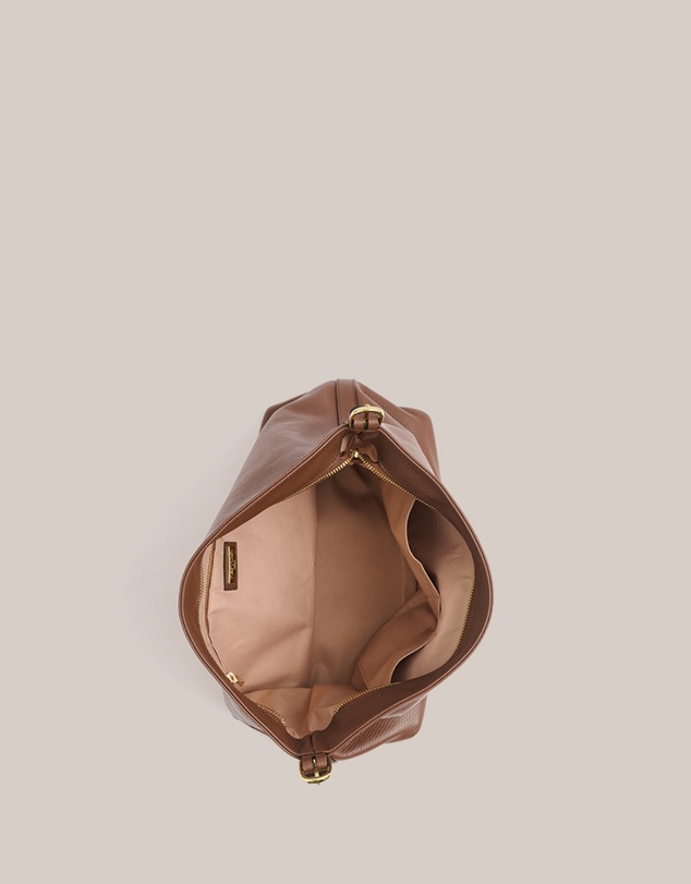 VESTIRSI - Serena Mocha Leather Hobo Bag