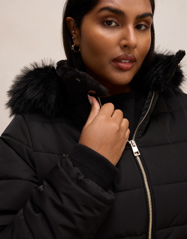 Forever New Curve - Macey Curve Short Puffer Jacket