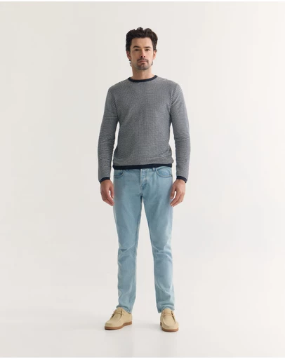 Oxford - Liam Stripe Crew Neck