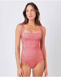 UNE PIECE - Classic Square Neck One Piece Swimsuit