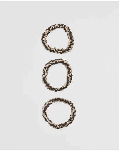 Country Road - Small Silk Scrunchie Pack Of 3