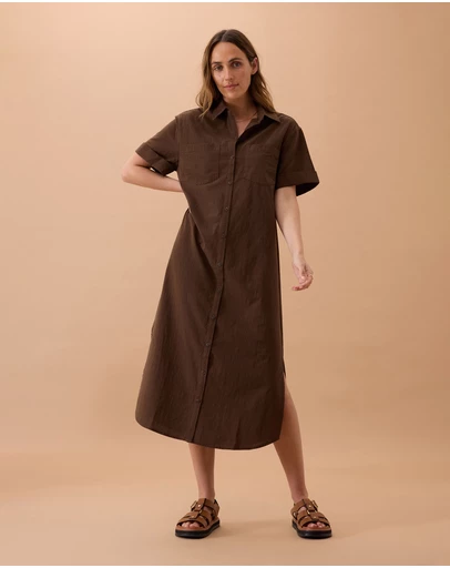 Ceres Life - Hanna Midi Shirt Dress