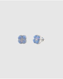 Von Treskow - Czelline Opal Clover Stud Earrings