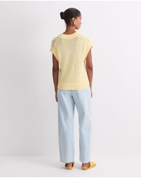 Sportscraft - Josie Tape Yarn V Neck Tank