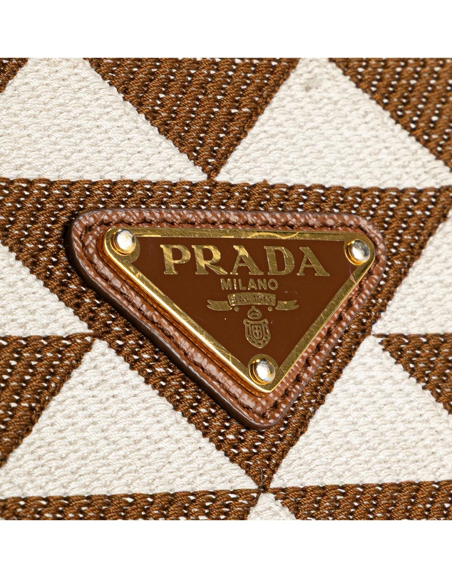 Pre-Loved by Azura Reborn - Pre-Loved prada Triangle Jacquard Tote