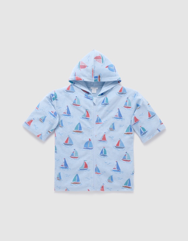 Purebaby - Hooded Towelling Swim Robe - Kids-Babies
