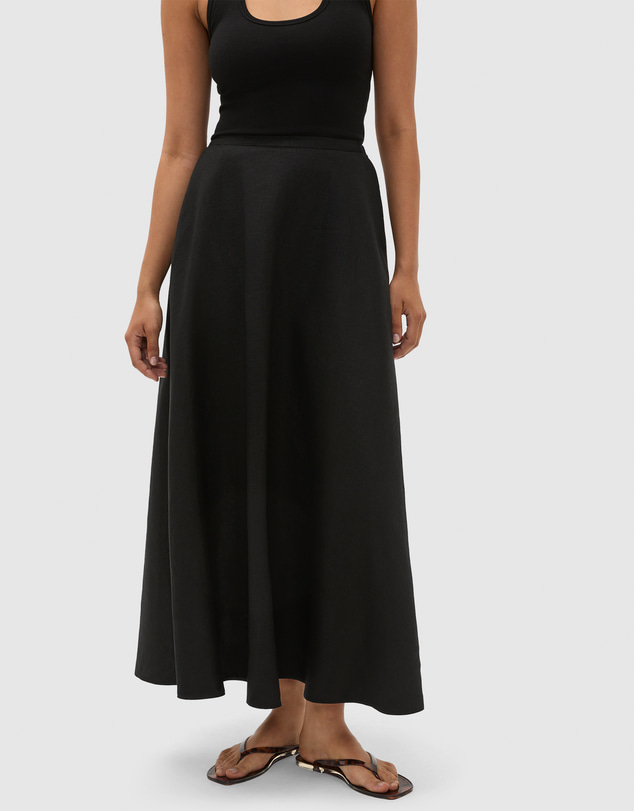 Seed Heritage - Core Linen Midi Skirt