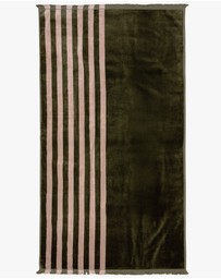 Aura Home - Palma Stripe Australian Cotton Bath Towel Set