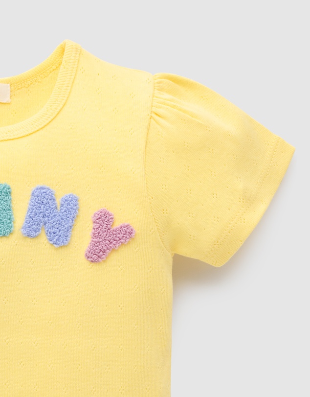 Purebaby - Pointelle Tee-Kids-Babies