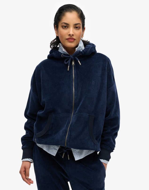 Superdry - Velour Ziphood