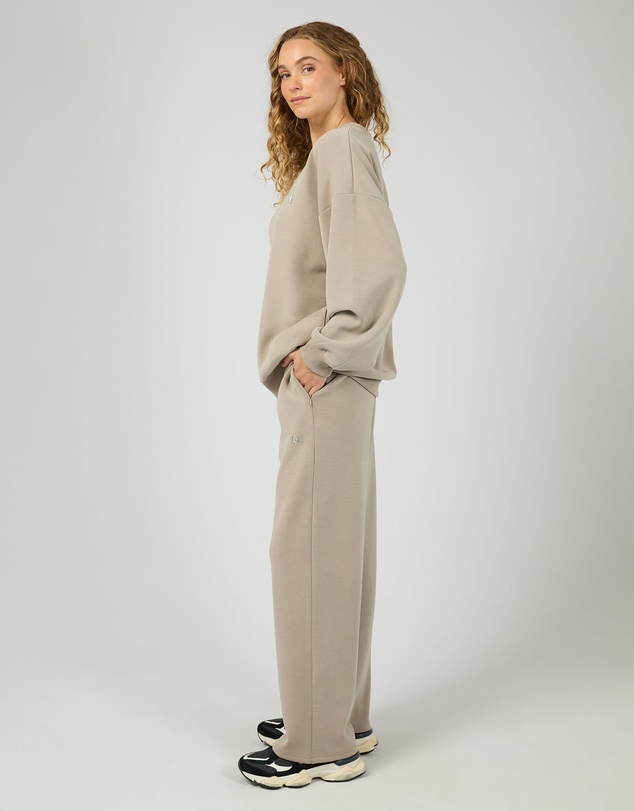 All About Eve - Luxe Active Box Crew Stone