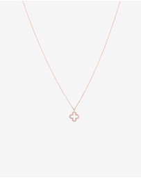Michael Hill - 4 Leaf Clover Pendant With Diamonds In 10kt Rose Gold