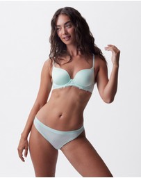 Bras N Things - Body Bliss Lace Lightly Lined Bra - Mint Green
