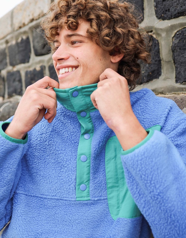 Skwosh - Skwosh Polar Snap Fleece in Blue