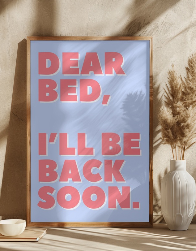 Olive et Oriel - Letter To My Bed by Athene Fritsch Art Print