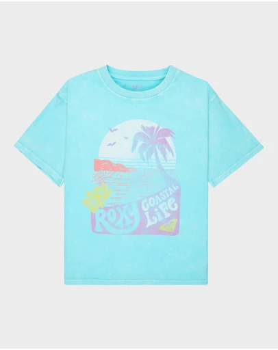 Roxy - Girls 4 to 16 Eveoversize Washed T-Shirt