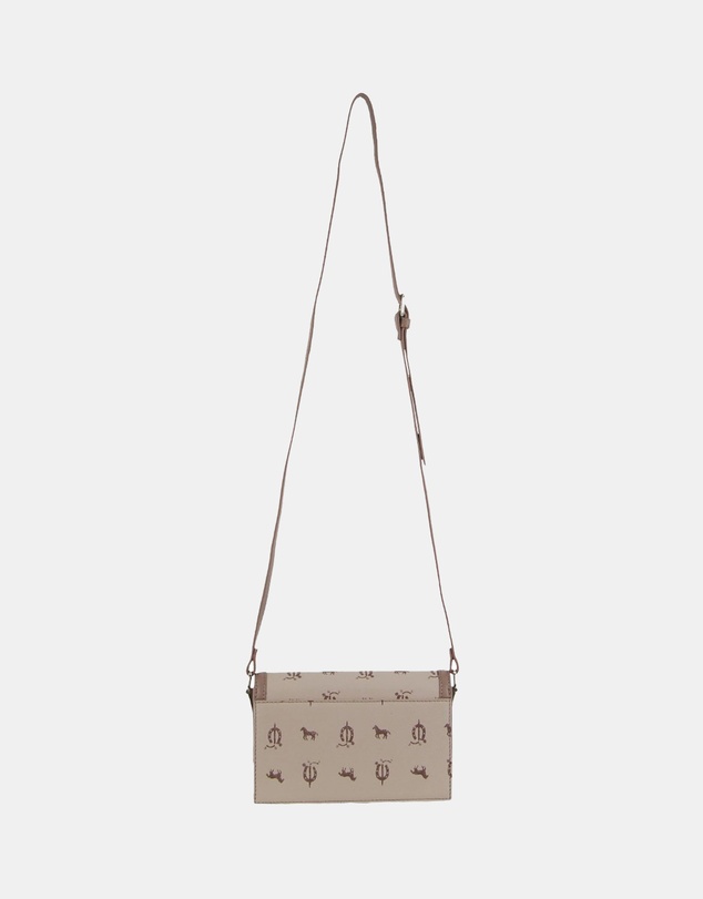 Pierre Cardin - Pierre Cardin Canvas Print/Leather Trim Flap Cross-Body Bag