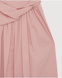 Revibe - Repaired AERE Kylara Ruched Midi Dress - AU 18