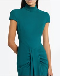 Carla Zampatti - Serpentine Crepe Cap Sleeve Gown
