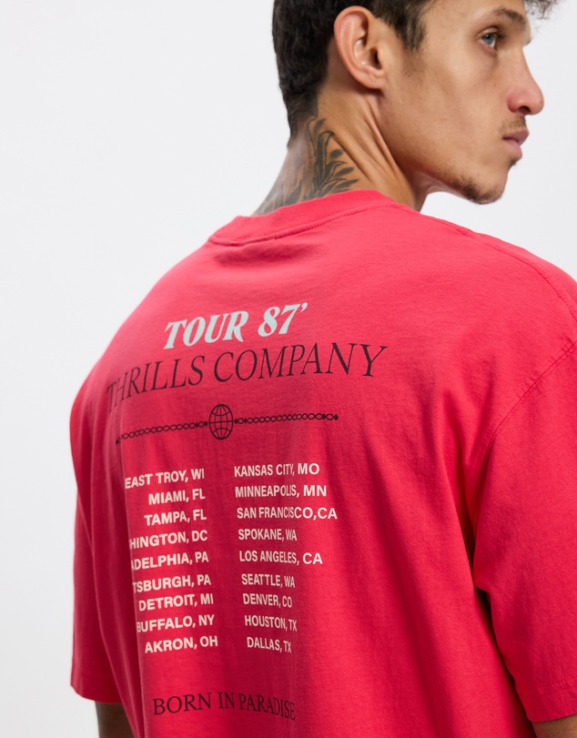 Thrills - Metal and Dust Box Fit Oversize Cropped Tee