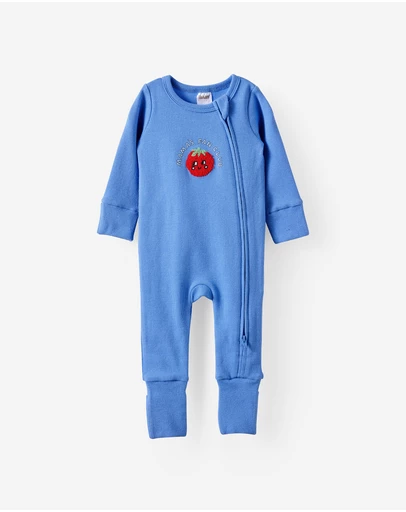 Cotton On Kids - Growie Long Sleeve Zip Romper