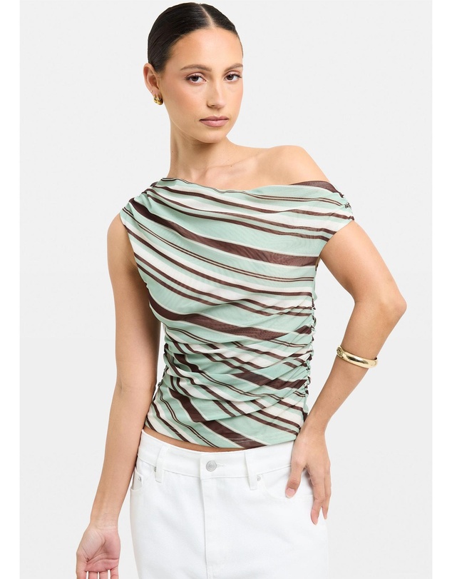 Alice In The Eve - Helena Mesh Asymmetric Top