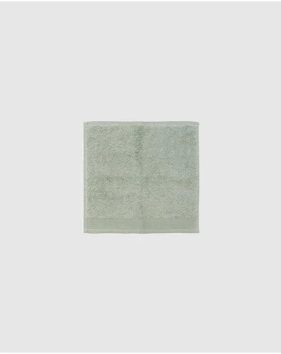 Bambury - Elvire Face Washer 33x33cm Sage