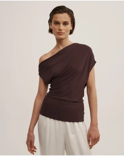 Witchery - Asymmetric Jersey Top