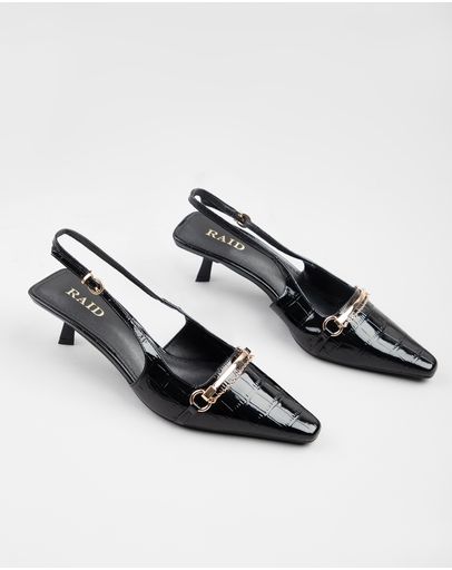 Black Croc Patent