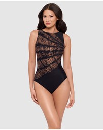 Miraclesuit Swimwear  - Costa D'oro Regatta High Neck Tummy Control Swimsuit