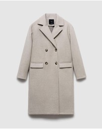 M.N.G - Double-Breasted Midi Coat