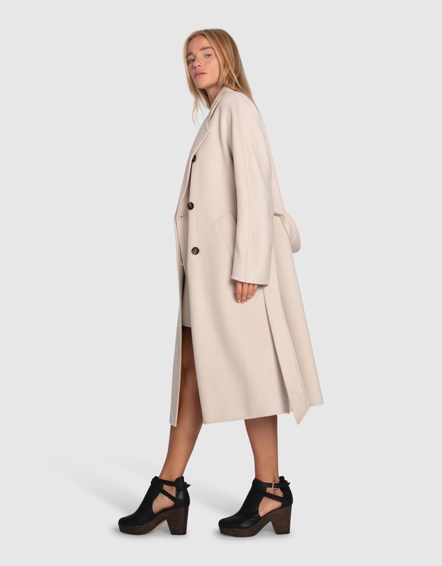 Belle & Bloom - Real Love Double Breasted Maxi Coat