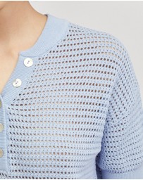 Oxford - Gita Knitted Button Top